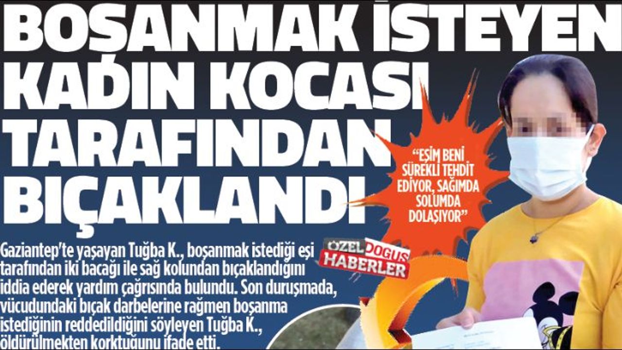 BOŞANMAK İSTEYEN KADIN KOCASI TARAFINDAN BIÇAKLANDI