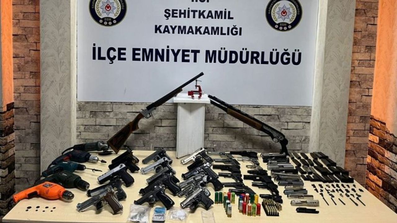 Kaçak silah imalathanesine baskın