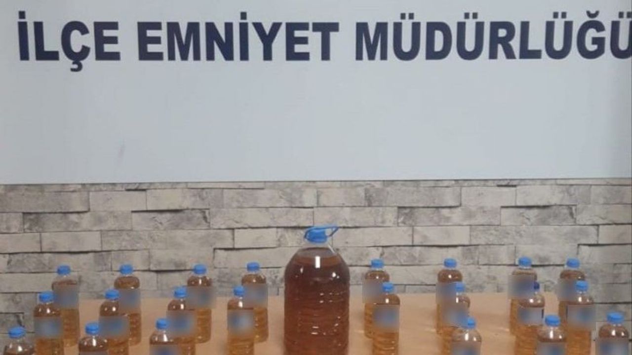 Gaziantep'te 16 litre sahte alkol ele geçirildi