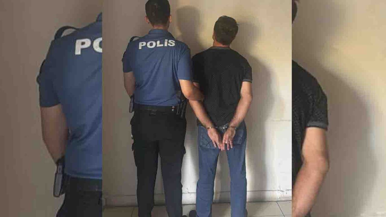 Aranan hükümlü polisten kaçamadı