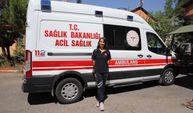 Şehrin tek kadın ambulans şoförü erkeklere taş çıkarıyor!