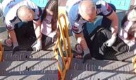 Parkta yürekleri ağza getiren olay