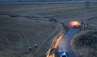 Anız yakımına dron destekli takip