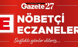 Gaziantep’te bugün 20 Ağustos Pazar hangi eczaneler nöbetçi