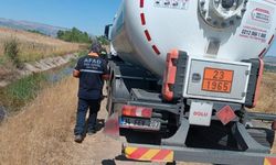  LPG yüklü tankerinde gaz sızıntısı harekete geçirdi!