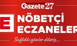 Gaziantep’te bugün 3 Ekim Salı hangi eczaneler nöbetçi