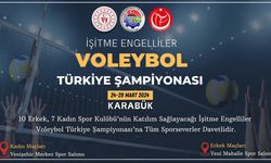 İşitme Engelliler Türkiye Voleybol Şampiyonası Karabük'te başladı.