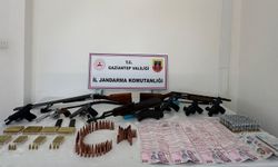 Gaziantep'te silah kaçakçılarına operasyon! 5 zanlı yakalandı