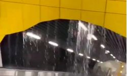 Metro istasyonunu su bastı