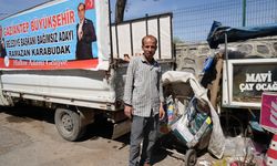 Gaziantep’te Kağıt Toplayıcılığı Yapan Bağımsız Büyükşehir Aday Köklü Partilerin Önüne Geçti