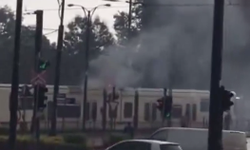 Gaziantep'te Hareketli Saatler! Tramvaya Yıldırım Düştü