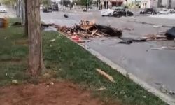 Gaziantep’te şiddetli rüzgar çatıları uçurdu!