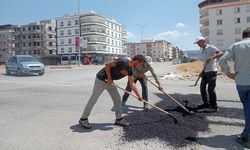 Gaziantep’te yollar yamalanıyor