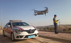 Jandarmadan drone destekli trafik denetimi