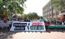 Gaziantep’te Filistin'e destek!