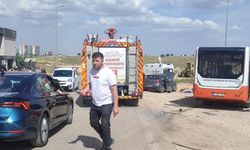 Gaziantep'te Otobüs ile Otomobil Çarpıştı!