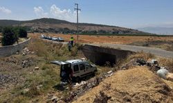Gaziantep'te Hafif Ticari Araç Köprüden Uçtu!