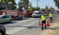 Gaziantep'te Seyir Halindeki Otomobil Alev Aldı!