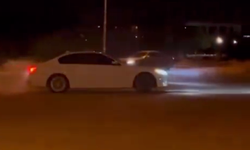 Gaziantep’te Gecenin Sessizliğini Lastik Sesi Böldü!