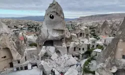 Kapadokya'daki Milyonlarca Yıllık Peribacası Yıkıldı