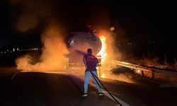 TAG Otoyolu'nda Korkutan Yangın!