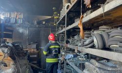 Hırdavat İş Yerinde Korkutan Yangın