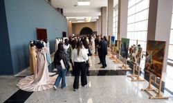 GAÜN’de Karma Sergi Sanatseverlerle Buluştu