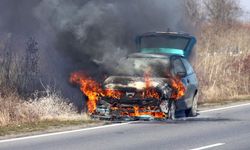 Gaziantep’te Araç Yangını