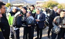 100 Sürücüye Güvenli Sürüş ve Kask Desteği