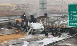 TAG’da Zincirleme Tır Kazası: Alevler Yükseldi