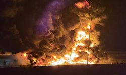 Nurdağı Viyadüğü’nde Tır Yangını