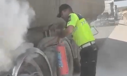 Faciayı Jandarma Önledi! Alev Alan Yakıt Tankerine Müdahale!