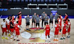 A Milli Basketbol Takımı İsviçre Karşısında Sahada