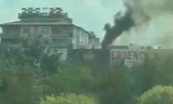 Dönerci dükkanında yangın paniği