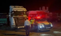 Gaziantep yolunda sahte plakalı tır yakalandı
