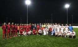 Gaziler Riva’da futbol sahasında buluştu