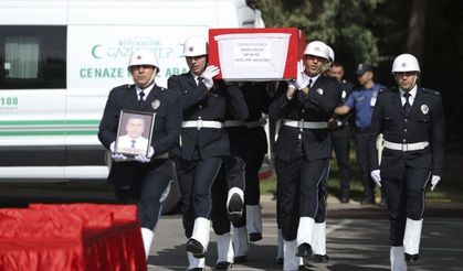 Şehit polis memurunun naaşı memleketine uğurlandı