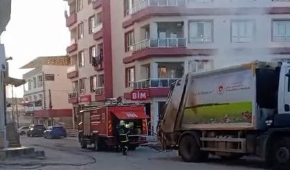 Gaziantep’te Çöp Kamyonunda Yangın Çıktı!