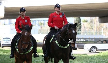 Gaziantep'te Atlı Polisler Görev Başında!