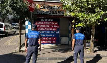 Zabıtadan fırına hijyen müdahalesi