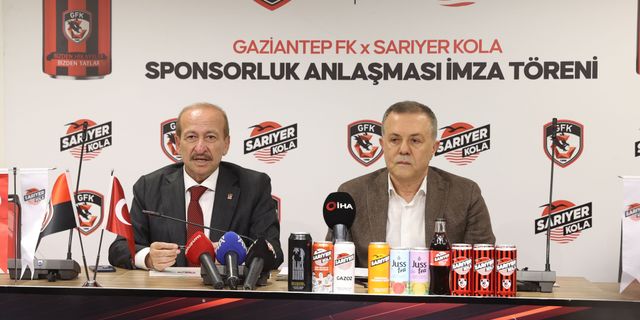 Gaziantep FK'nın Sponsoru Sarıyer Kola