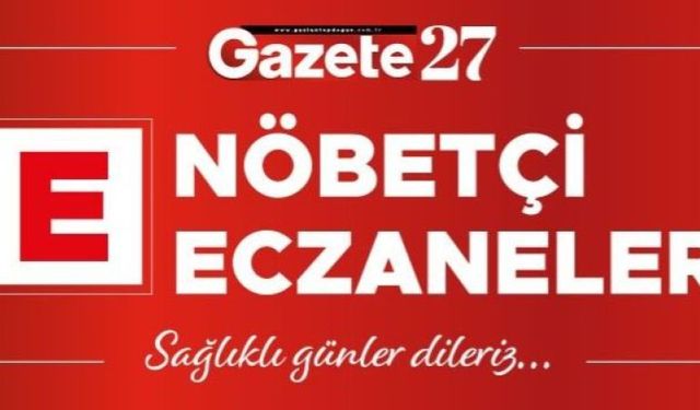 Gaziantep Şehitkamil Nöbetçi Eczane Bugün 17 Aralık Pazar 2023