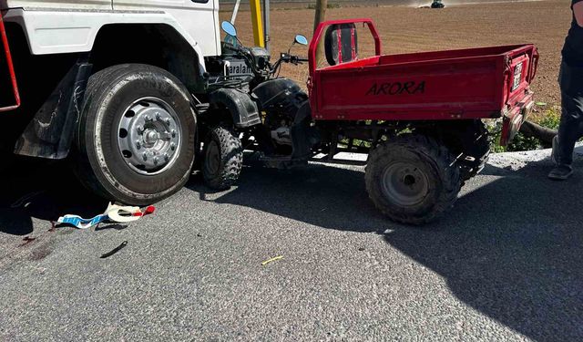 Kamyon ile  ATV Trafik kazasında: 1 kişi hayatını kaybetti