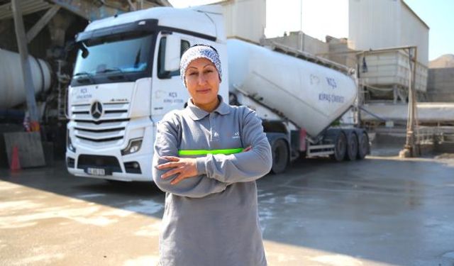 Çimento Fabrikasının Tek Kadın Tır Şoförü Sevda Usta