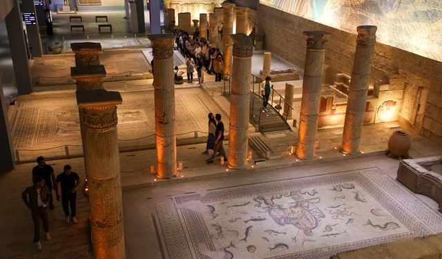 Gaziantep'te Zeugma Mozaik Müzesi’ne ziyaretçi akını