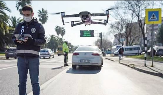 Gaziantep'te hırsız dronla yakalandı!