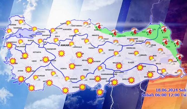 Gaziantep'te 18 Haziran 2024 hava nasıl olacak?