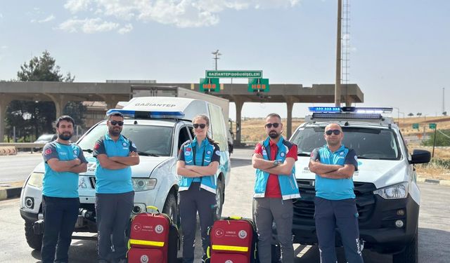 Gaziantep'te bayram için sağlık istasyonları kuruldu