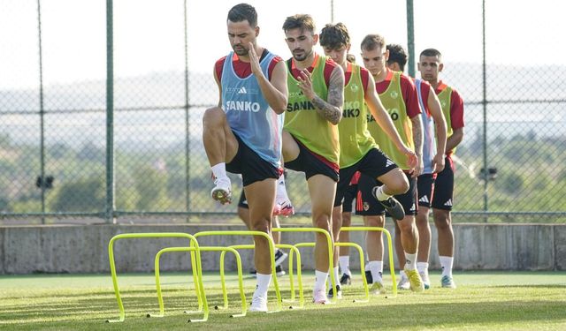 Gaziantep FK'da futbolcular yoğun tempoda çalışıyor