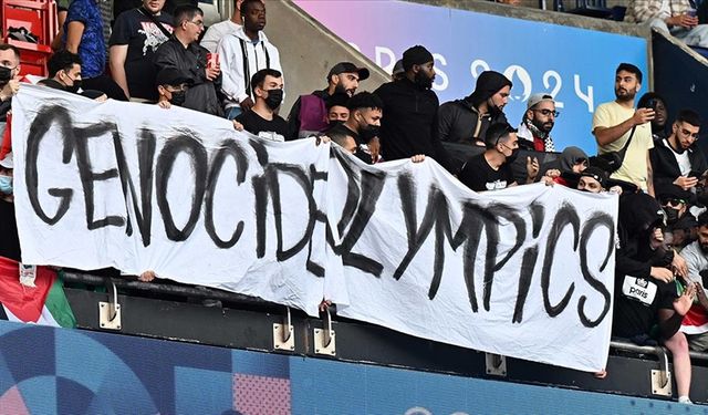 Paris 2024 olimpiyatlarında İsrail protesto edildi